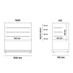 Βιτρίνα συντήρησης Snack - Ζαχαροπλαστικής DELUXE 153 PSV